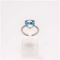 Anello Mimi Donna in Oro bianco Diamante 0.10 Ct A305C8TB - A305C8TB